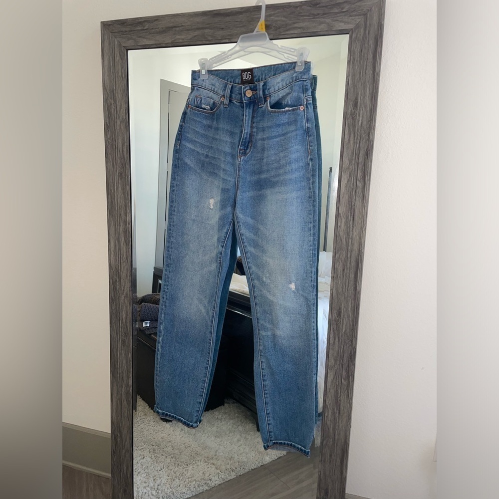 BDG distressed high rise mom jeans